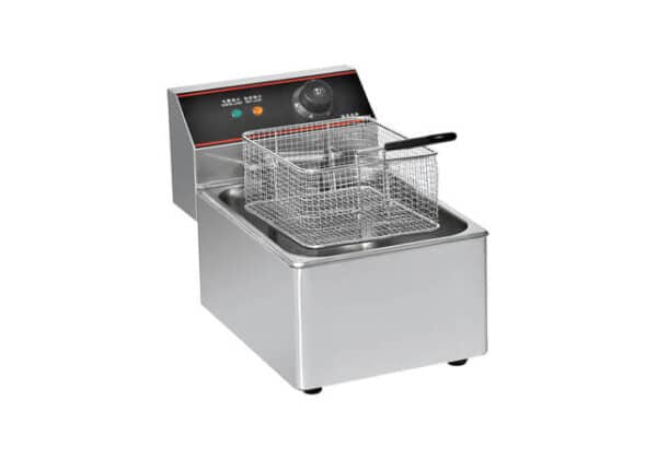 Φριτέζα Επιτραπέζια Ανοξείδωτη 220V +50-200 2500W 6lt KROBE