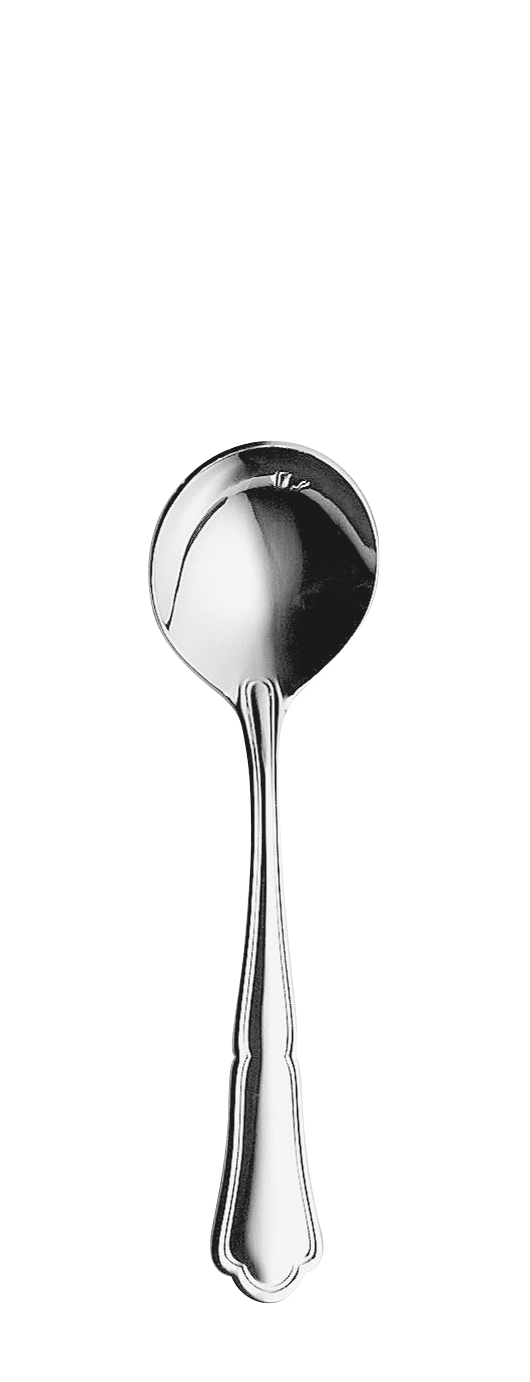 CHIPPENDALE ROUND SOUP SPOON 177mm 18/10 HEPP