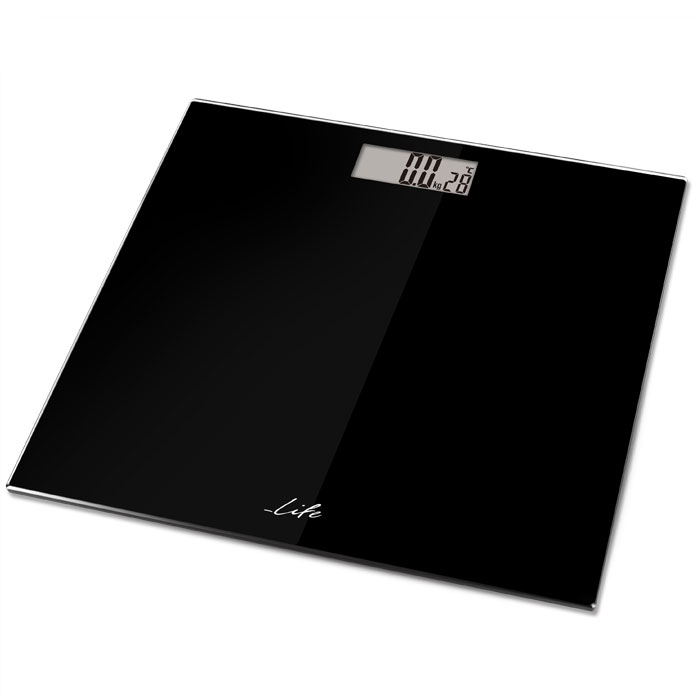 Life YOGA Body Fat Scale Glass Surface Black 221-0180