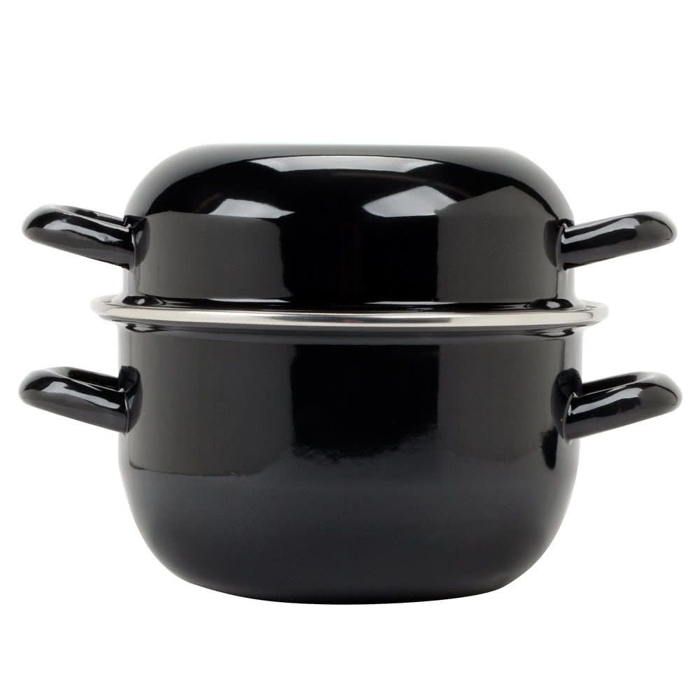 Mussel Pot with lid 18cm - Porcelain-enamelled carbon steel ILSA