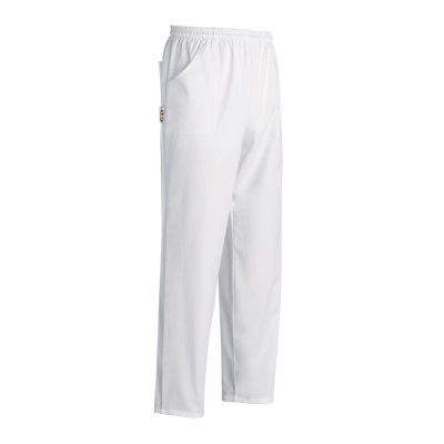 Unisex trousers with coulisse and patch pockets - WHITE EGO CHEF