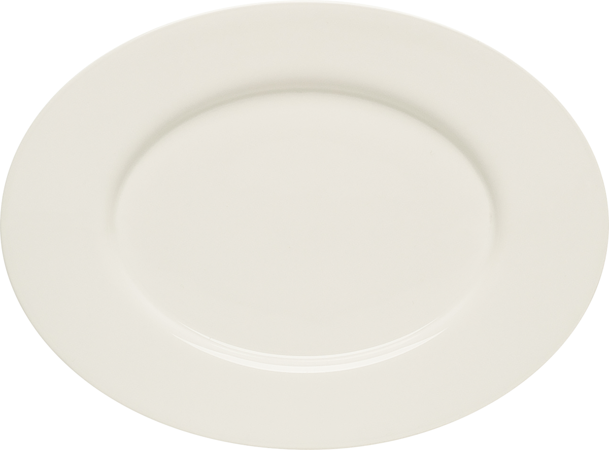 PURITY PLATTER OVAL WITH RIM 24CM WHITE PORCELAIN BAUSCHER GERMANY
