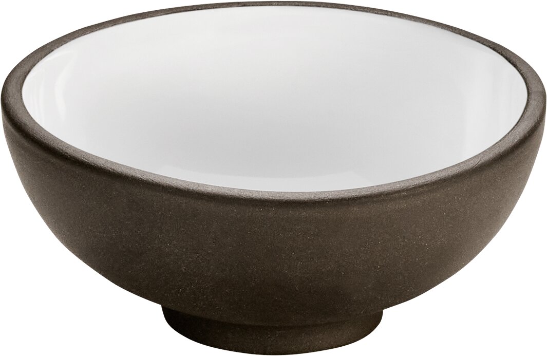 PLAYGROUND ReNew Small bowl round 9CM WHITE CERAMIC
