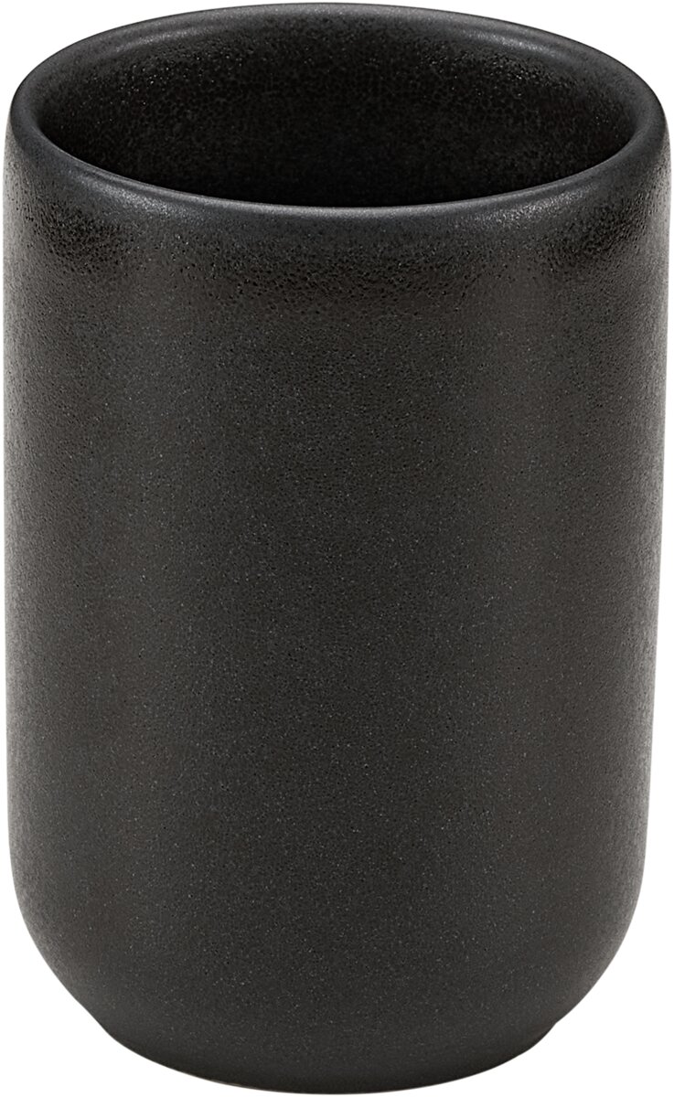 PLAYGROUND ELEMENTS CUP WITHOUT HANDLE 0.38 l / 12.85 fl. oz. BLACK CERAMIC