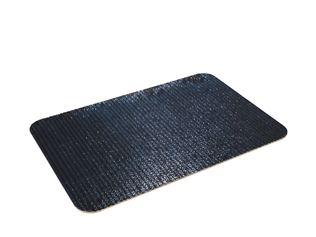 PLAYGROUND NARA BLACK Platter Rectangular Relief 30x18cm
