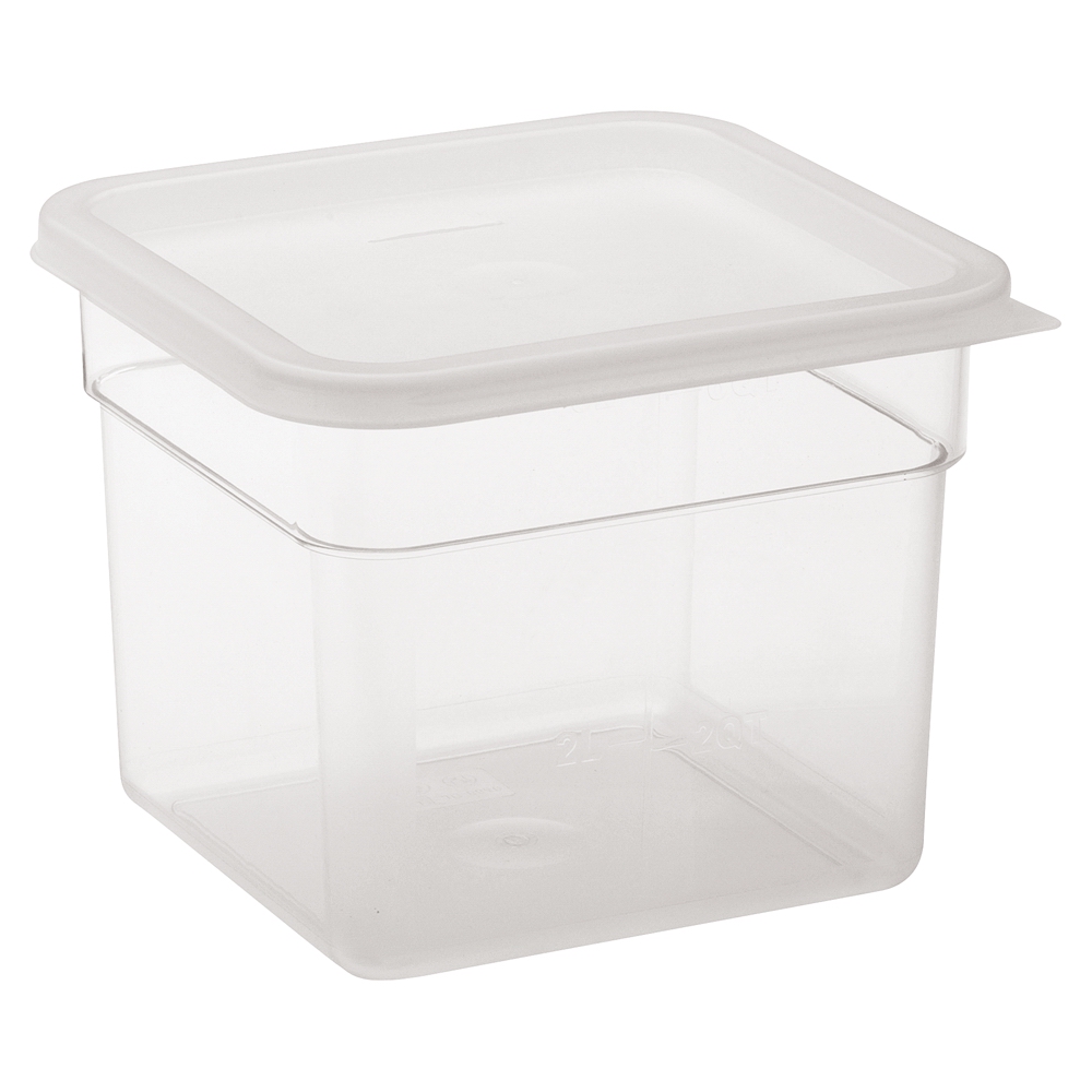 8640 FOOD CONTAINER 5.9LT CLEAR WITH LID POLYPROPYLENE 22X18X17CM