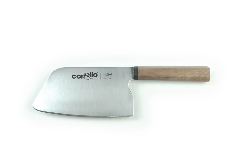 CORTELLO Chopping knife 17cm. Nitro-B S/S Wooden handle Michele Cannistraro SANELLI AMBROGIO