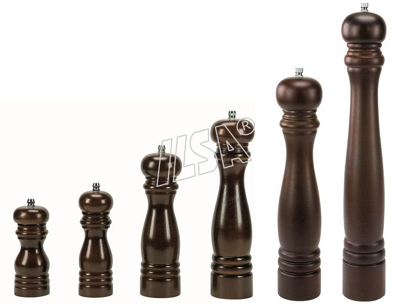 Wooden Pepper mill with carbon steel grinder - 