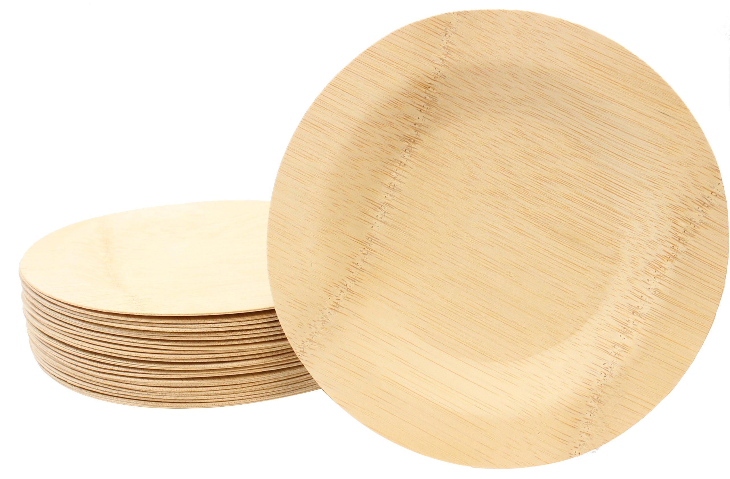 BAMBOO ΠΙΑΤΟ 28cm ΣΤΡΟΓΓΥΛΟ 25ΤΕΜ/ΠΑΚΕΤΟ TABLECRAFT