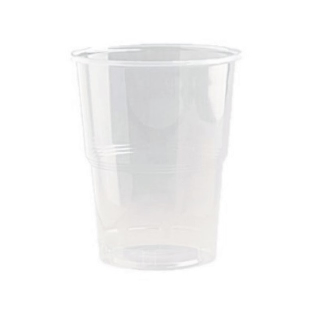 DISPOSABLE PLASTIC CUP PP 330ML CLEAR 50PCS
