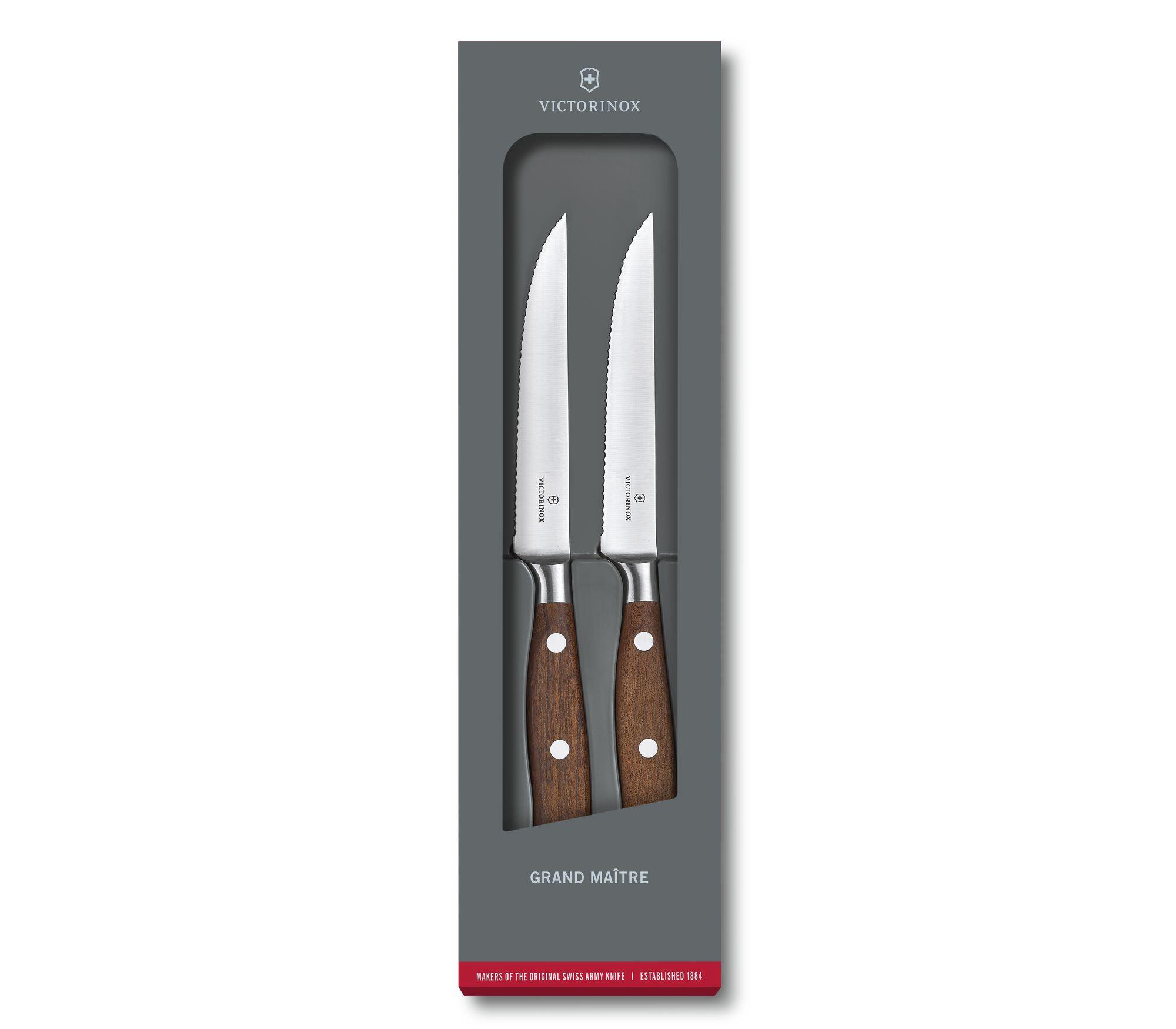 7.7240.2W Grand Maître Wood Steak Knife Set VICTORINOX
