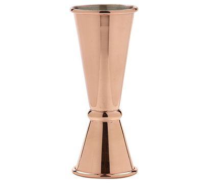 COPPER PLATED BANDED DOUBLE JIGGER 25/50ml