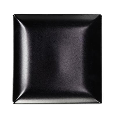 Plate Square 21x21 Black Matt