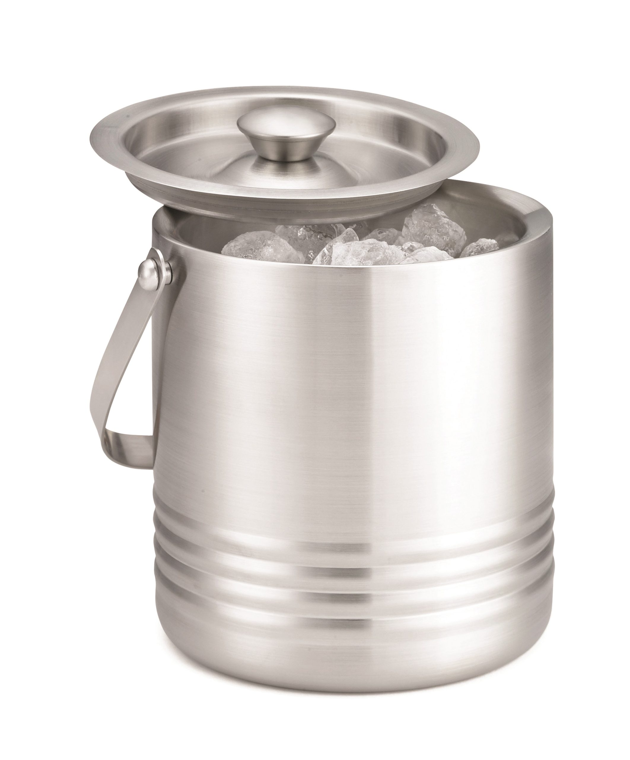 RIB76 DOUBLE WALL ROOM SERVICE ICE BUCKET STAINLESS STEEL TABLECRAFT