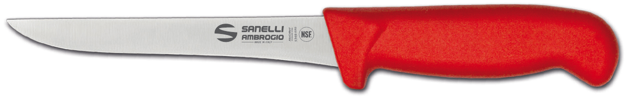 S307.016R SUPRA BONING KNIFE RED HANDLE 16CM LAMA SANELLI AMBROGIO