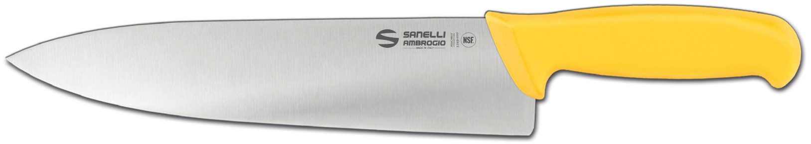S349.024Y SUPRA CHEFS KNIFE YELLOW HANDLE 24CM LAMA SANELLI AMBROGIO