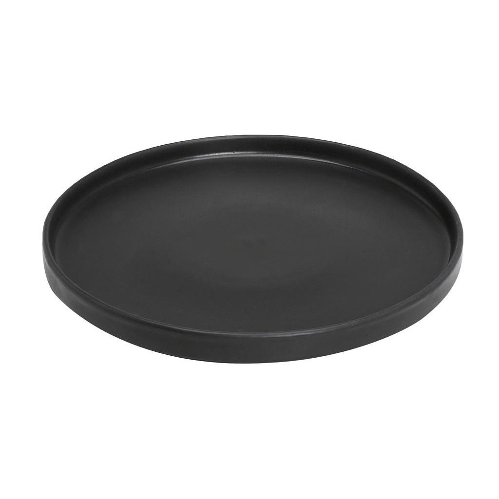 DINNER PLATE FLAT BLACK MATTE 21X2.5ΕΚ