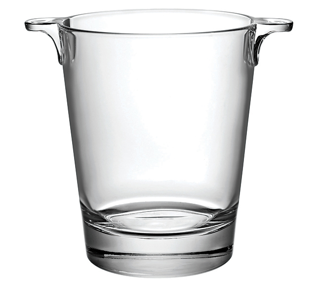 YPSILON CLEAR GLASS ICE BUCKET 16CM BORMIOLI ROCCO