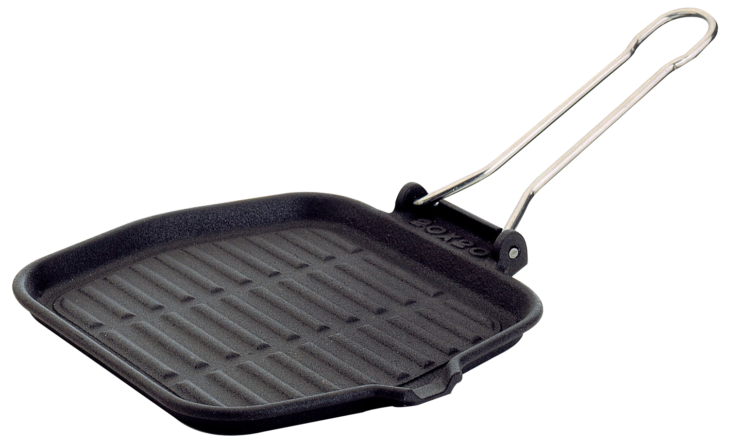Square grill pan “Dietella Smooth” - Enamelled cast-iron 24X24cm ILSA Italy