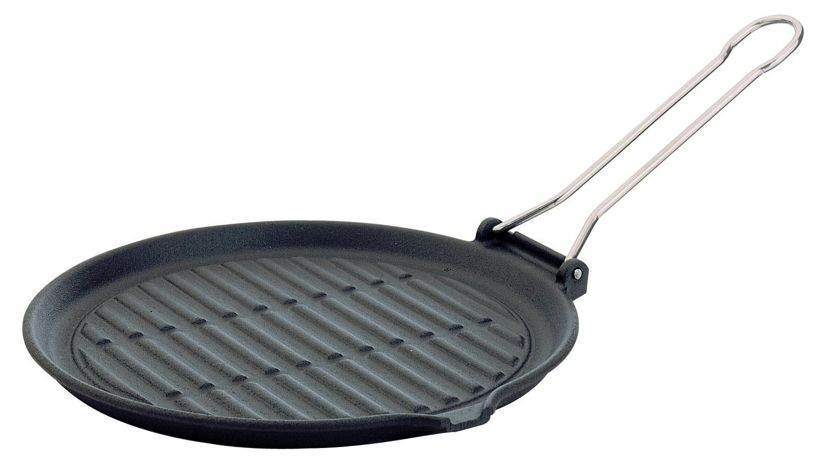 Round grill pan “Dietella” - Enamelled cast-iron 26cm ILSA Italy