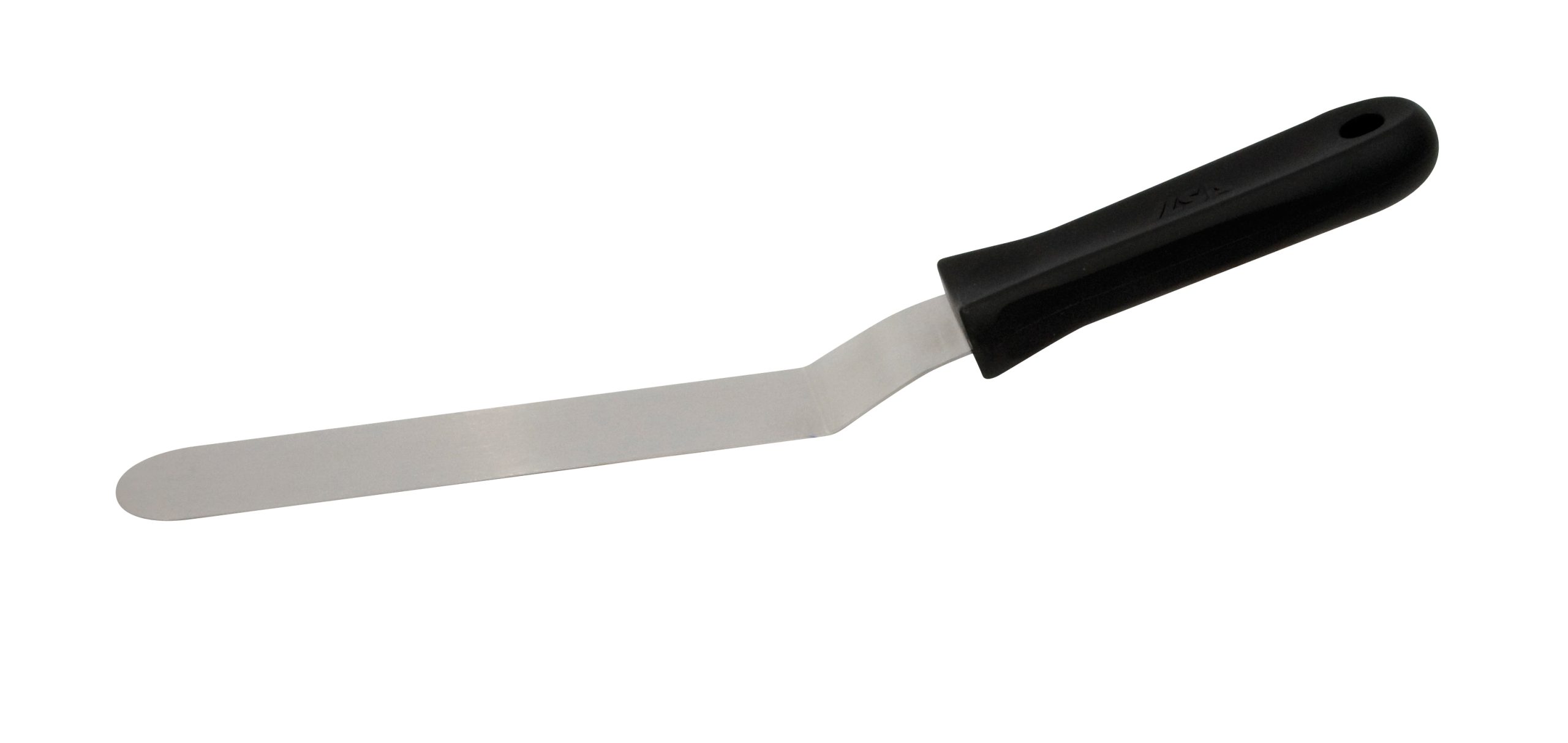 Offset spatula with tapered thickness - Stainless steel 30cm ILSA Italy