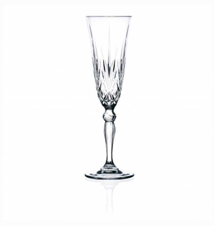 MELODIA Flute CHAMPAGNE glass 160ml RCR ITALY