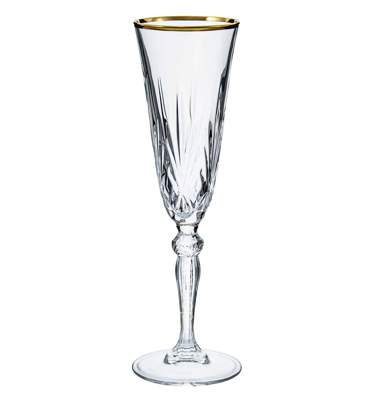 MELODIA GOLD Flute CHAMPAGNE glass 160ml RCR ITALY