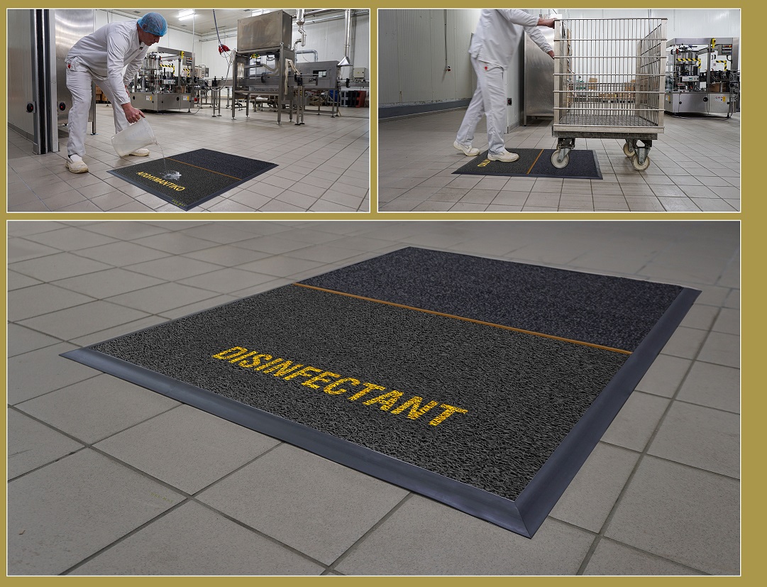 DESMAT PRO antibacterial entry mat 90εκ. Χ 120εκ. grey