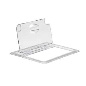 FLIP-UP ΣΠΑΣΤΟ ΚΑΠΑΚΙ ΓΙΑ G/N ΔΟΧΕΙΟ 1/1 53X32.5CM POLYCARBONATE CLEAR