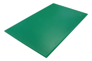 HACCPP CUTTING BOARD 1/2 GREEN PLASTIC LDPE 325X265X12,7MM
