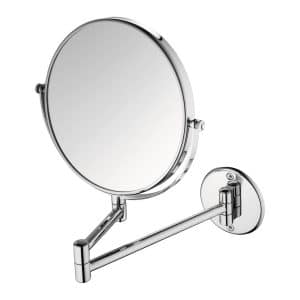 WALL MOUNTED ROUND COSMETIC MIRROR Φ19CM CHROME