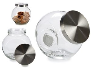 COOKIE GLASS JAR WITH S/S LID 3000ML VIVALTO®