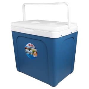 KALE TERMOS BLUE COOLER BOX 25LT WITH CUP HOLDERS ON THE LID