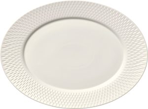 PURITY PLATTER OVAL WITH RIM 24x18CM BAUSCHER GERMANY
