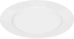 SMART PLATE FLAT WITH RIM 27CM WHITE PORCELAIN BAUSHER GERMANY