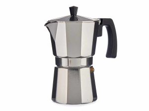 ALUMINIUM 6 CUPS COFFEE MAKER WITH HANDLE 18Χ10Χ19 CM KINVARA