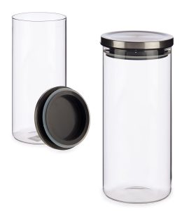 Blown glass jar WITH LID 1380ml VIVALTO®
