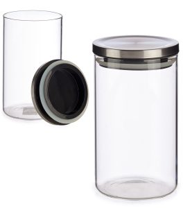 Blown glass jar WITH LID 1000ml VIVALTO®