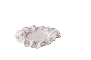 WHITE PLATE EVEREST 25,5 CM bystudioraw
