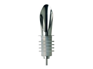 DROP STOP WHITE SILICA POURER 10cm STAINLESS STEEL 18/0 ABERT ITAL