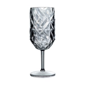 EXCLUSIVE PRISMA Goblet Κρασιού  ΠΟΤΗΡΙ POLYCARBONATE 250+ml Gray Rubikap