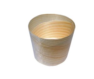 S0045 High Wooden Basket 4,5*4,3cm Natural Colour 100pcs LEONE