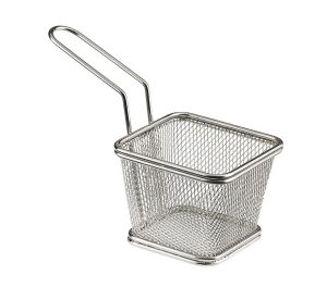 T5422 STAINLESS STEEL Basket cm 10X10X8h.LEONE
