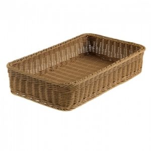 T0565 Rectangular brown Vanity basket G1/1 53X32,5X10cm