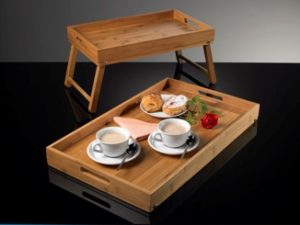 S0069.L BAMBOO WOODEN BUTLERS TRAY 58x35x5cm LEONE
