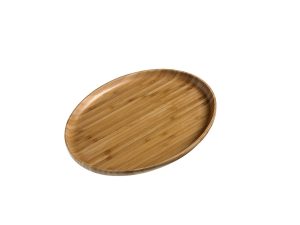 S0124 BAMBOO OVAL TRAY Natural 28.5X21.5X2cm LEONE