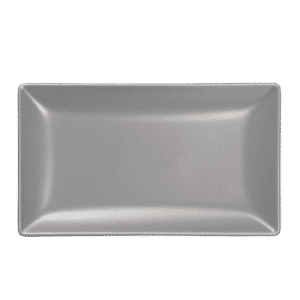 Rectangular platter 25x15 Grey satin