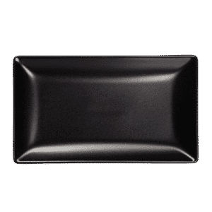Rctangular platter 25x15 Black satin
