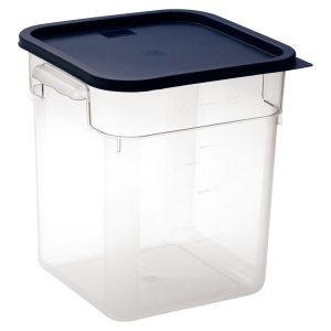 8637 FOOD CONTAINER 18LT CLEAR WITH LID P/P 29X23X32CM