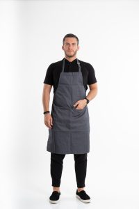 APRON WITH POCKET 70Χ90 240gr/m GREY 65% Polyester 35% COTTON